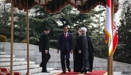 Rouhani welcomes Indonesian counterpart officially