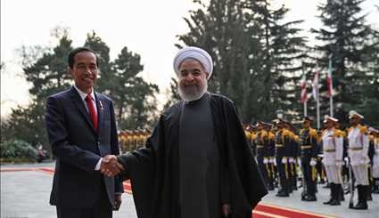Rouhani welcomes Indonesian counterpart officially