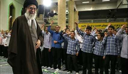 Leader meets with students on their Jashn-e Taklif ceremony