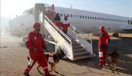 اجراء اختبار للطوارئ في مطار مشهد