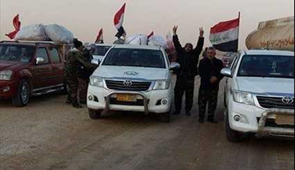 بالصور ...الدعم اللوجستي لقوات الحشد الشعبي العراقي في نينوى تل عبطة
