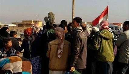 بالصور ...الدعم اللوجستي لقوات الحشد الشعبي العراقي في نينوى تل عبطة