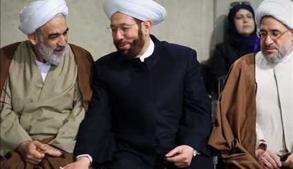 Muslim figures, officials meet with Leader on Prophet's birth anniv.