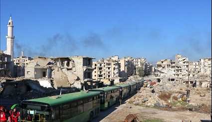 خروج المسلحين من حلب الشرقية