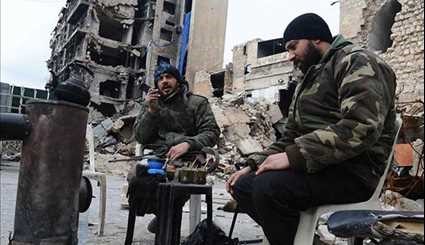 Syrian Army Soldiers Guarding Aleppo's Old City