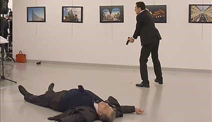 کشته شدن سفیر روسیه در آنکارا | تصاویر