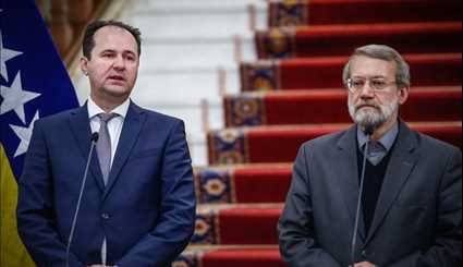 Larijani meets with Bosnian counterpart