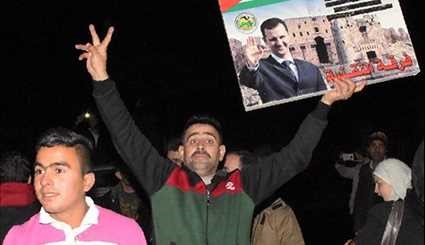 Syrians Gather in Liberated Aleppo to Celebrate Army' Victory over Terrorists