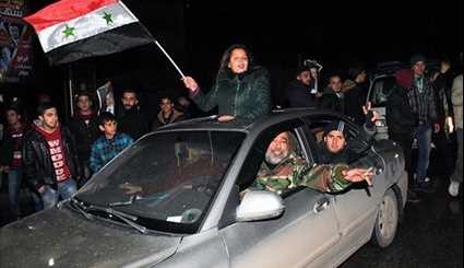 Syrians Gather in Liberated Aleppo to Celebrate Army' Victory over Terrorists