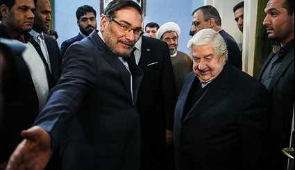 على شمخاني يلتقي وزير الخارجية السوري في طهران
