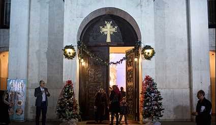 سال نو میلادی در کلیسا سرکیس مقدس | تصاویر