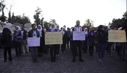 Syrians Hold Vigil, Hopping for New Syria without Terrorism