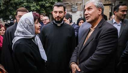 وزير التعاون والعمل يقوم بزيارة تفقدية لكنيسة الارامنة في طهران