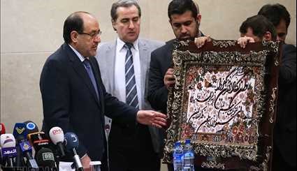 Iraqi VP attends presser in Tehran