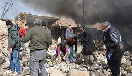 Explosion in Azaz in Northern Aleppo Province Leaves at Least 60 Dead