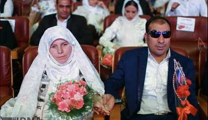 Wedding ceremony of 55 disabled couples in Tehran