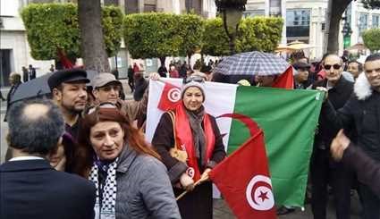 بالصور..تجدد المظاهرات فى تونس بسبب عودة الإرهابيين من بؤر التوتر في سوريا