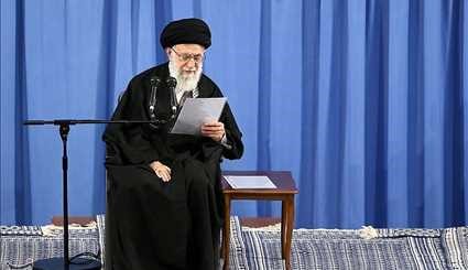 Ayatollah Khamenei Receives Group of People from Qom