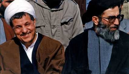 Supreme leader, late Ayatollah Rafsanjani in passage of time
