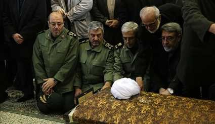 Leader performs ritual prayers for late ex-President Rafsanjani