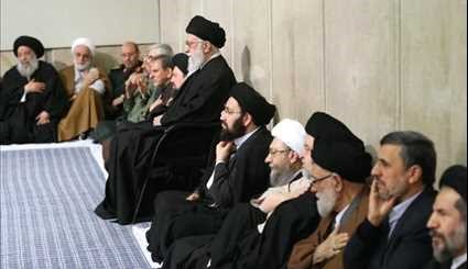 احمدی نژاد و مسوولان نظام درمراسم ترحیم آیت الله رفسنجانی