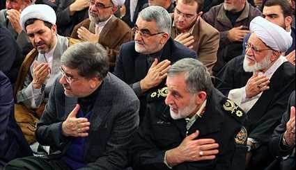 قائد الثورة يقيم مراسم تأبين للفقيد آية الله هاشمي رفسنجاني+ صور