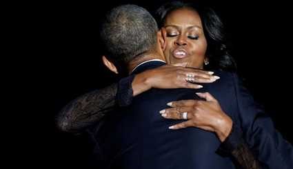 اشک‌های اوباما در آخرین سخنرانی +عکس