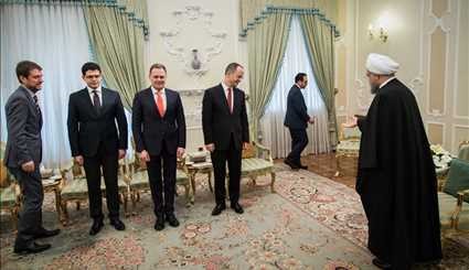 دیدار وزیر امور خارجه آلبانی با رئیس جمهور | تصاویر