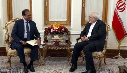 لقاءات وزير الخارجية الايراني يوم الأحد