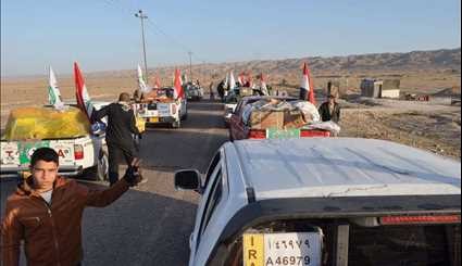 بالصور ..الدعم اللوجستي لقوات الحشد الشعبي العراقي في جبال مكحول