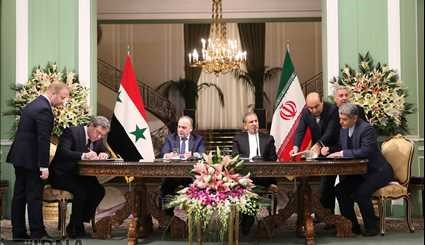 امضاء پنج سند همکاری بین ایران و سوریه | تصاویر