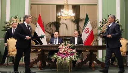 امضاء پنج سند همکاری بین ایران و سوریه | تصاویر
