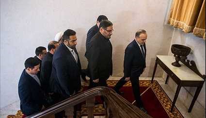 لقاء رئيس الوزراء السوري مع شمخاني