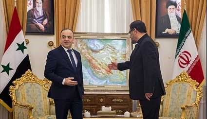 دیدار نخست وزیر سوریه با دبیر شورای عالی امنیت ملی | تصاویر