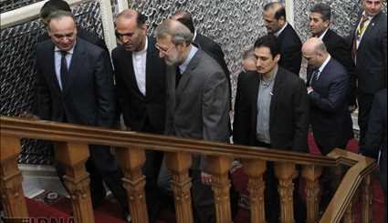 دیدار نخست وزیر سوریه با رئیس مجلس شورای اسلامی/ تصاویر