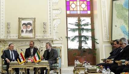 دیدار نخست وزیر سوریه با رئیس مجلس شورای اسلامی/ تصاویر
