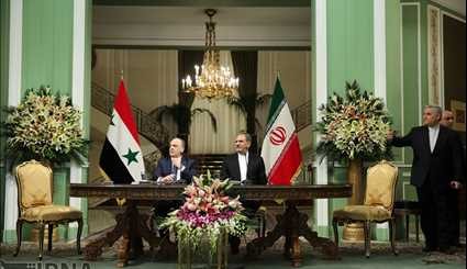 ایران وسوریا توقعان خمس وثائق للتعاون المشترک