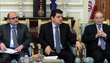 Larijani, Syrian PM meet