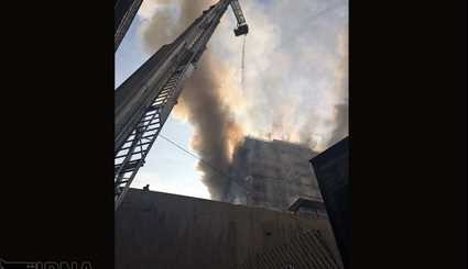 آتش سوزی در ساختمان پلاسکو/ تصاویر