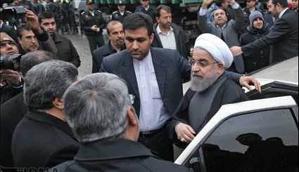 President Rouhani visits Plasco site