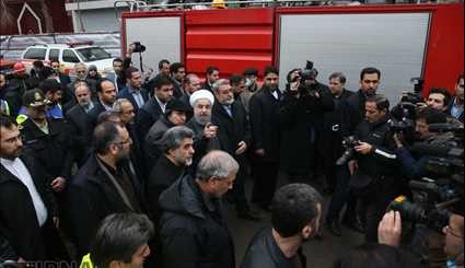 President Rouhani visits Plasco site