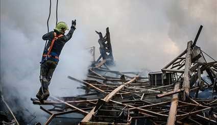 Rescue Work Continues Following High-Rise Collapse in Tehran