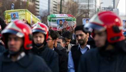 تشییع سه شهید مدافع حرم در مشهد +عکس