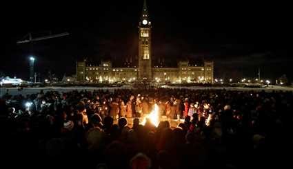 همدردی با قربانیان حمله به مسجد کبک در کانادا‎ | تصاویر
