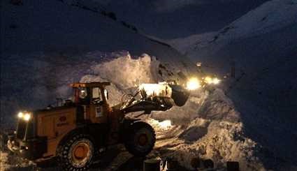 Chalus road after avalanche