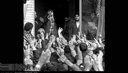 14 February 1357 - meeting people, Imam Khomeini (RA) in the 