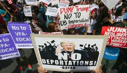 Indonesians, Filipinos Protest Trump's Immigration Policy