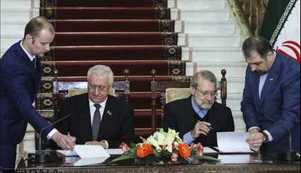 Larijani meets with Belarusian counterpart