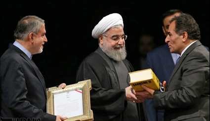 Rouhani attends IRI Book of the Year Award