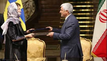 Signed five documents of cooperation between Iran and Sweden